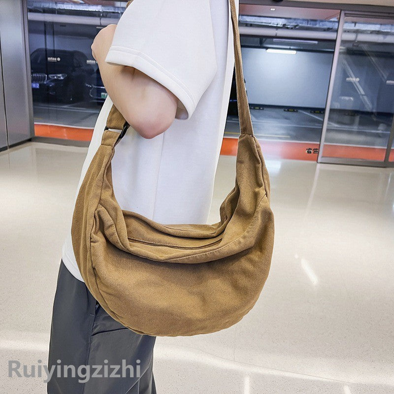 Women's & Men's & Solid Color Dumpling Camp Large Crossbody Bags