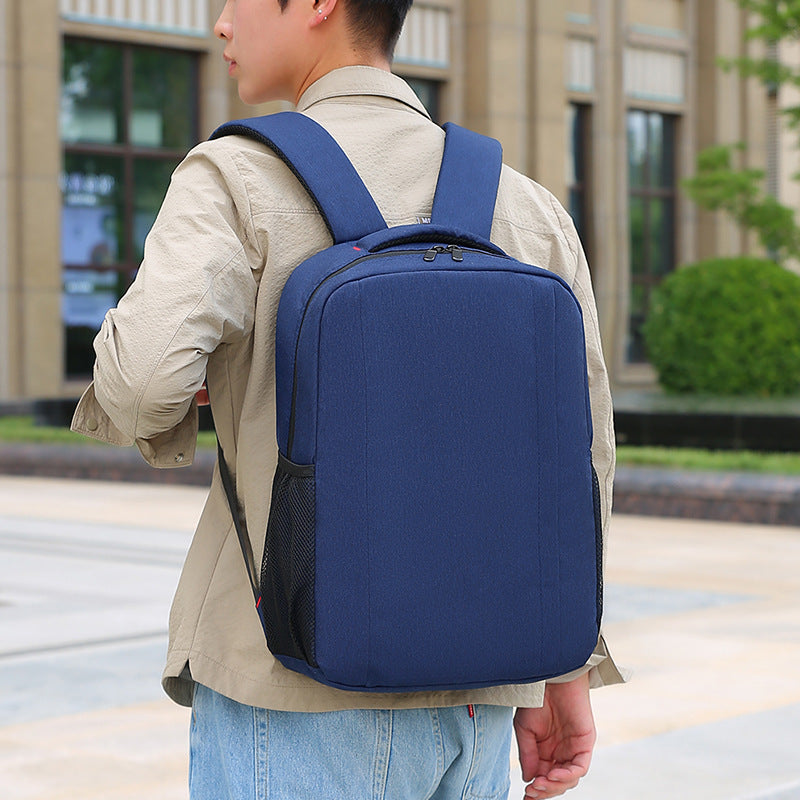 Men's Fashion Solid Color Large Capacity High-grade Backpacks