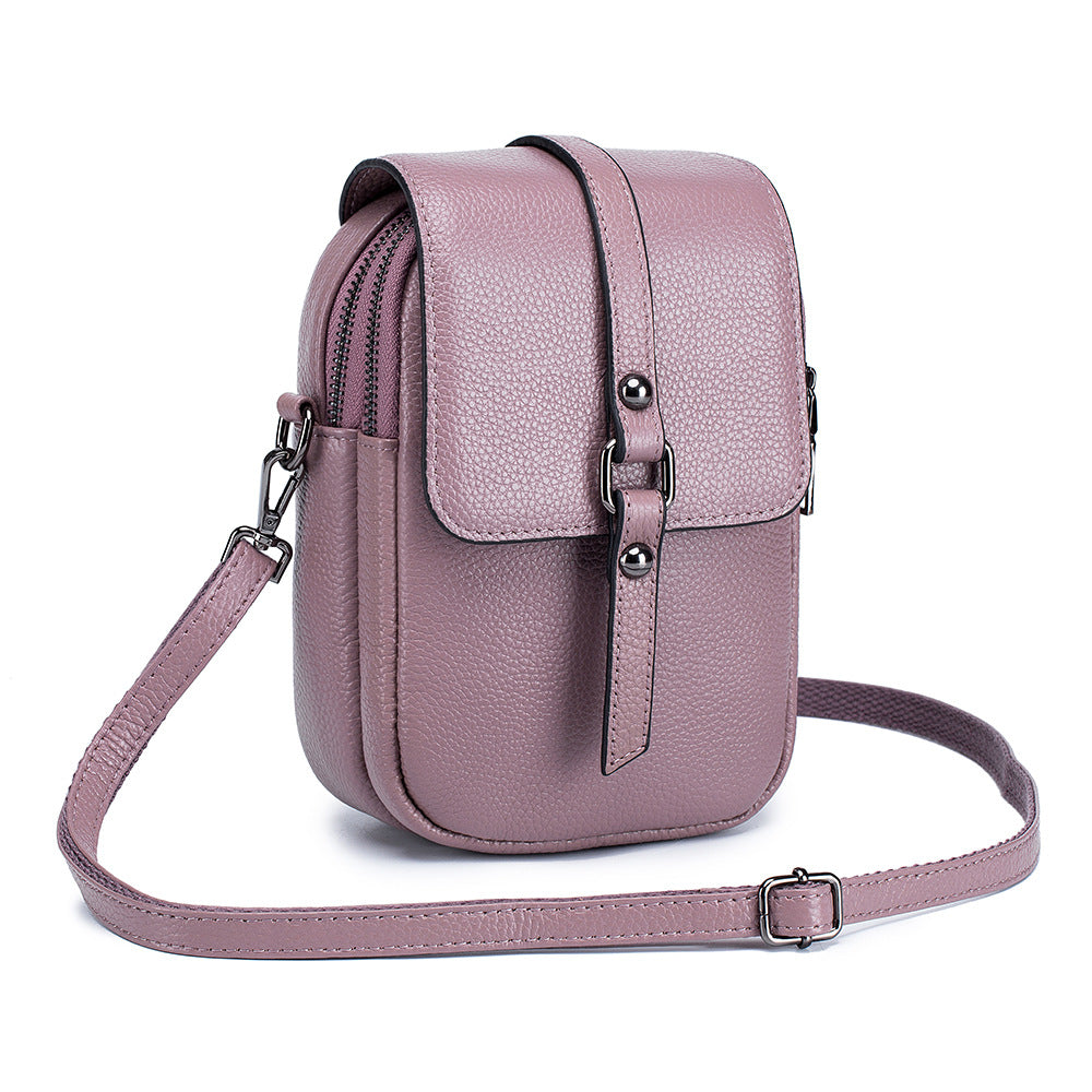 Women's Leather Mini Summer Fashionable Fashion Cattlehide Crossbody Bags