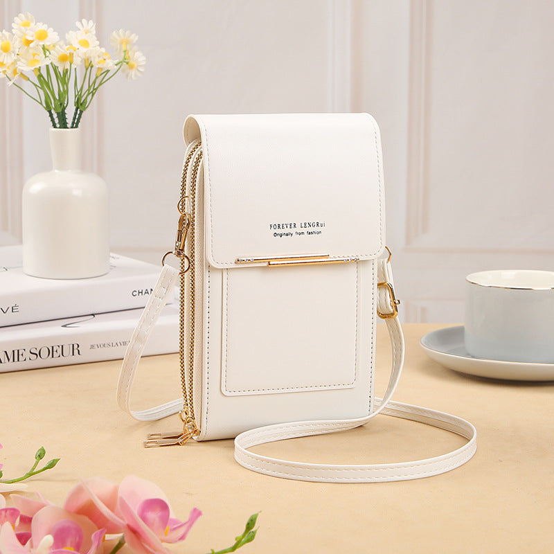 Women's Stylish Versatile Zipper Solid Color Simple Bags