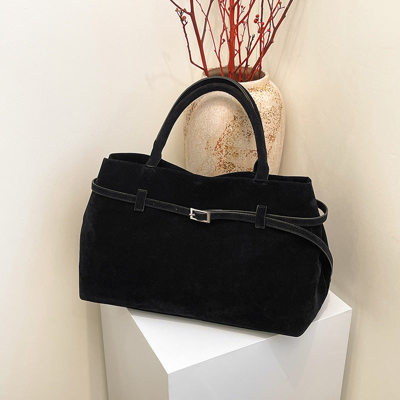 Popular Fashionable Retro Suede Surface Design Shoulder Bags