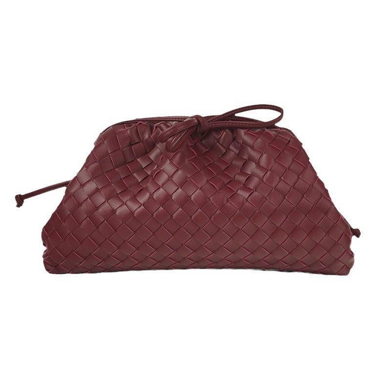 Large Cloud Woven Capacity Clip Hand Crossbody Bags
