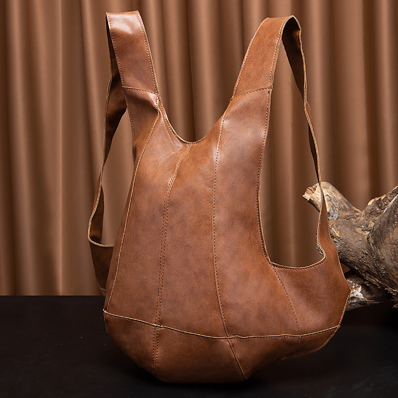 Women's & Men's & Retro Crazy Horse Soft Leather Backpacks