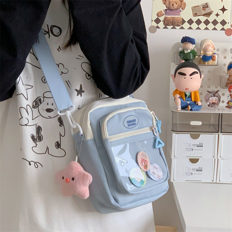 Transparent Millet Cartoon Pouch Tide Comic Crossbody Bags