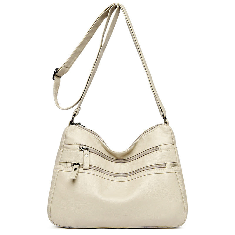 Women's Elegant Stylish Slouchy Simple Mom Crossbody Bags