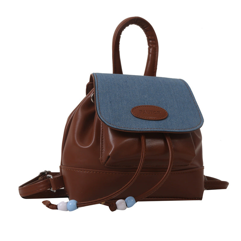 Women's Simple Large Capacity Commuter Texture Western Backpacks