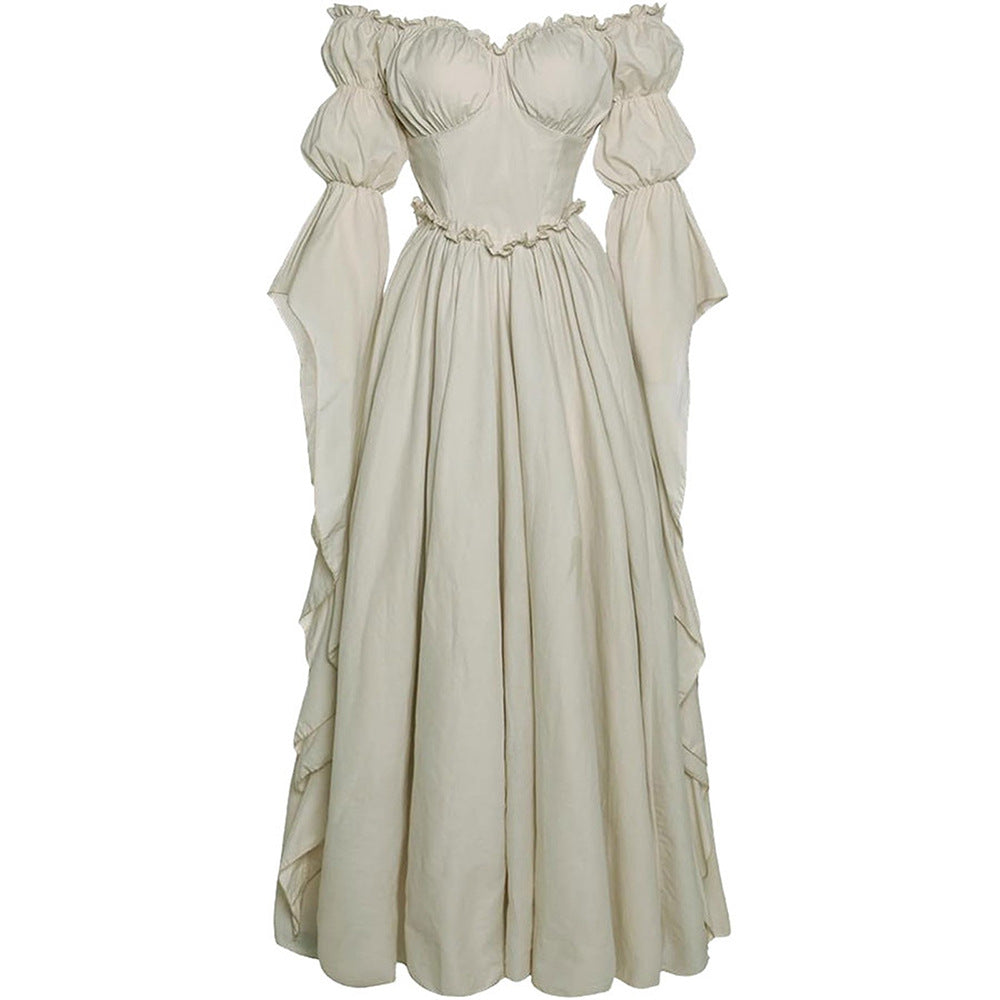 Women's Medieval Court Dress Retro Stage Performance Dresses