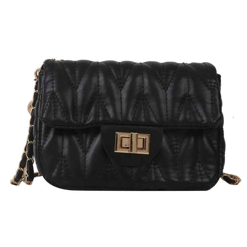 Women's Beautiful Fashionable Rhombus Chain Pink Crossbody Bags