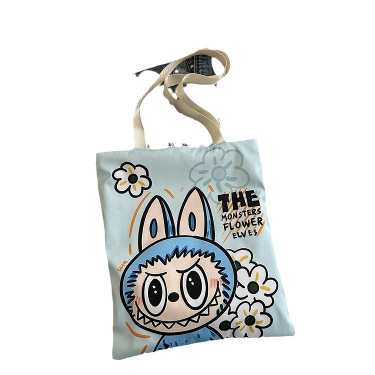 Classy Elegant Beautiful Cartoon Canvas Shopping Shoulder Bags