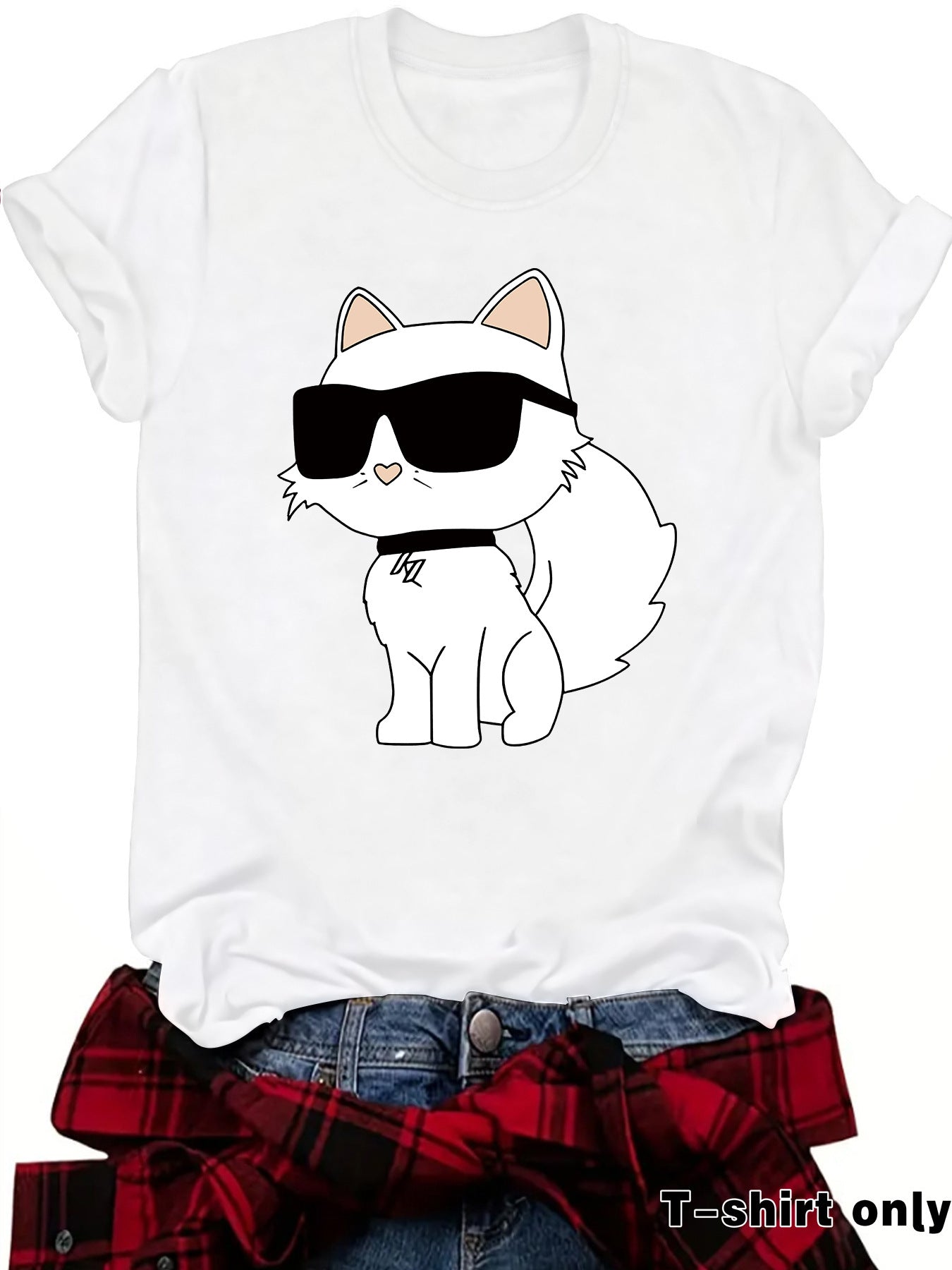 Fashion Sleeve Female White Sunglasses Cat Shorts