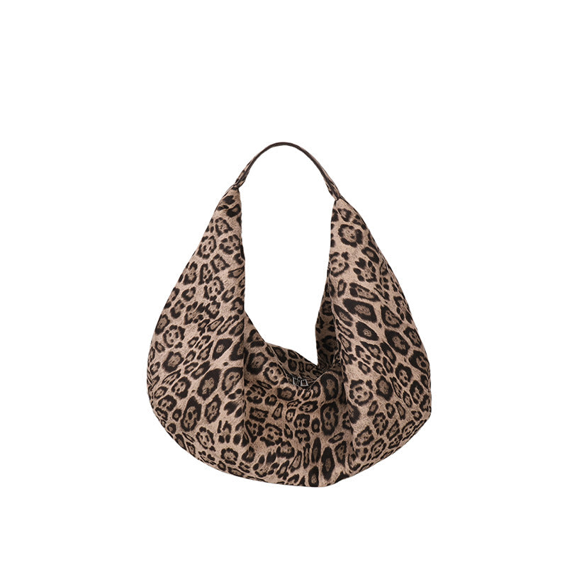 Vintage Leopard Print Design Simple Comfortable Shoulder Bags