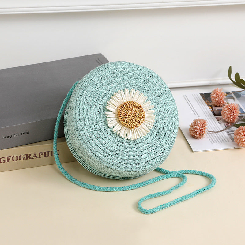 Raffia Woven Mobile Female Summer Beach Crossbody Bags
