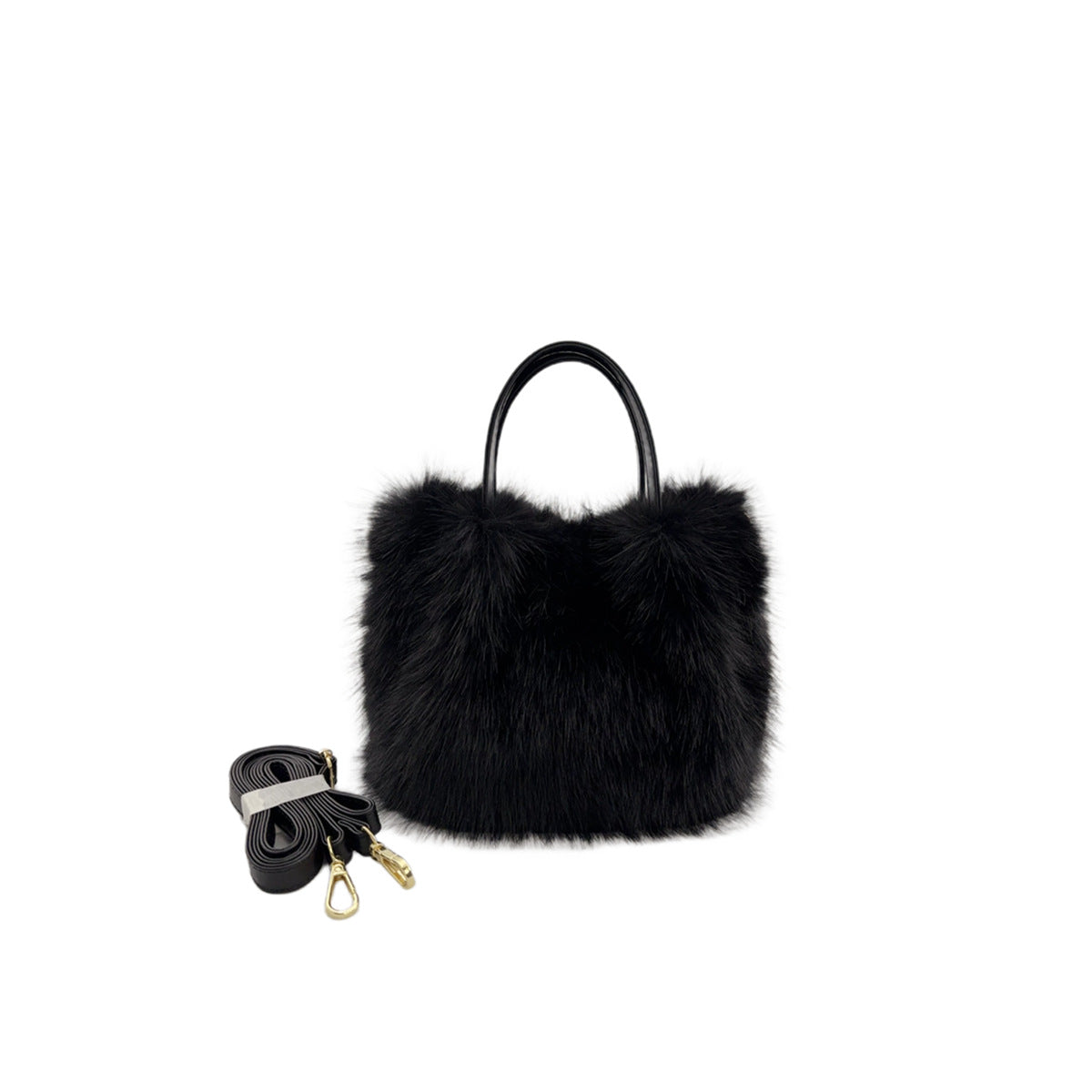 Women's Imitation Fox Fur Vegetable Basket Handbags