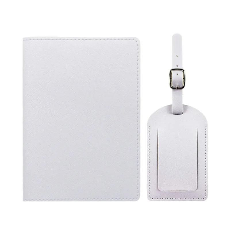 Leather Boarding Passport Baggage Tag Set Id Package