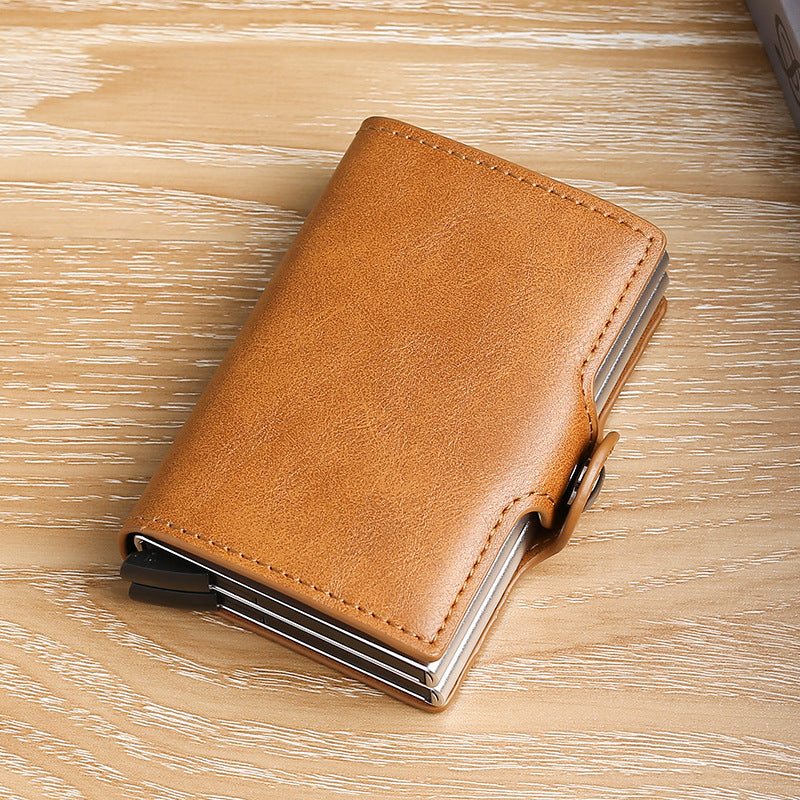 Automatic Pop-up Aluminum Alloy Credit Multiple Slots Card Holder