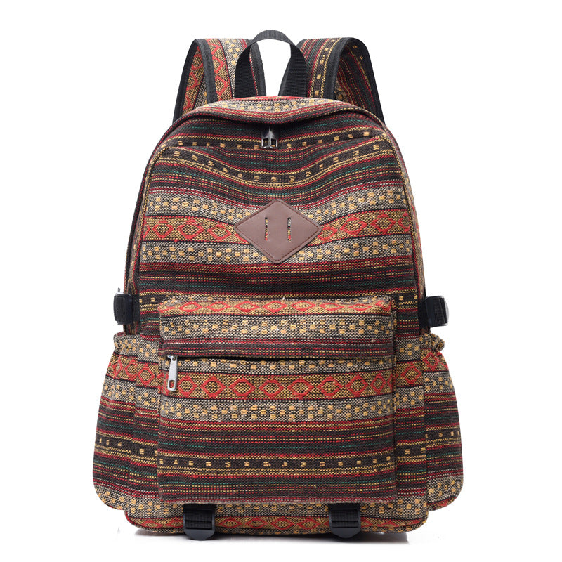 Women's Cotton Linen Fabric Ethnic Style Large Bags