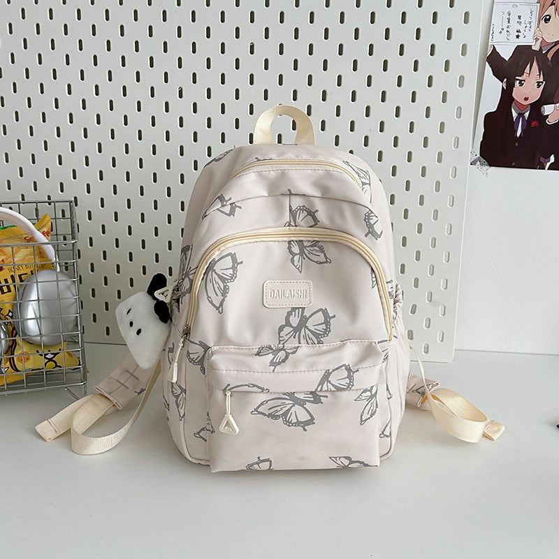 Style Butterfly Female Junior High Large Backpacks