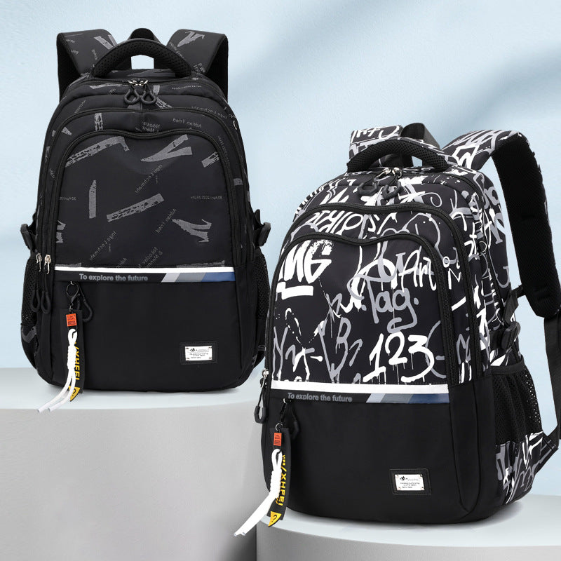 Men's College Boys Large Capacity Niche Leisure Backpacks