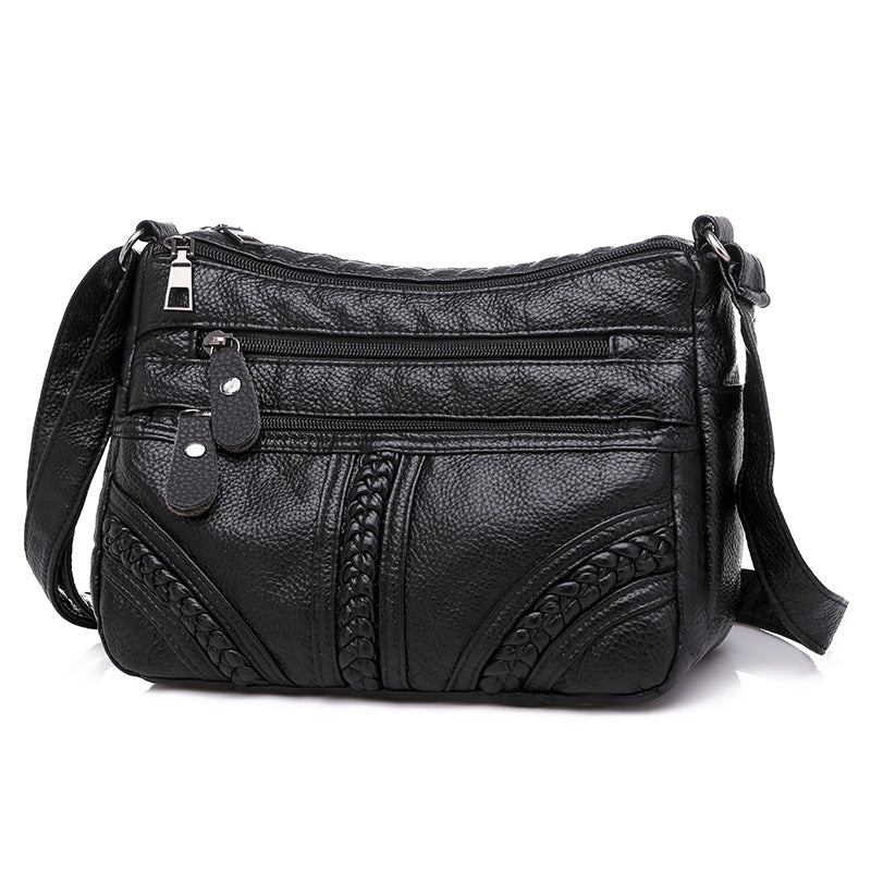 Women's Large Capacity Soft Leather Mother Crossbody Bags