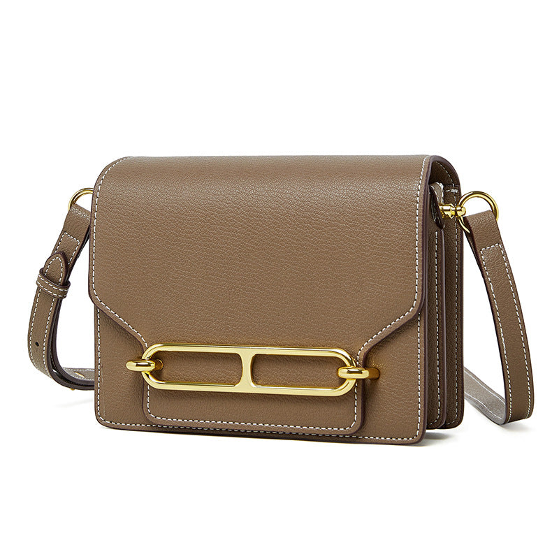 Genuine Leather Stewardess Pig Nose High Sense Crossbody Bags
