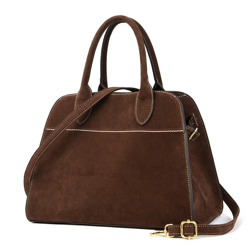 Women's Elegant Retro Simple Dull Polish Tote Bags