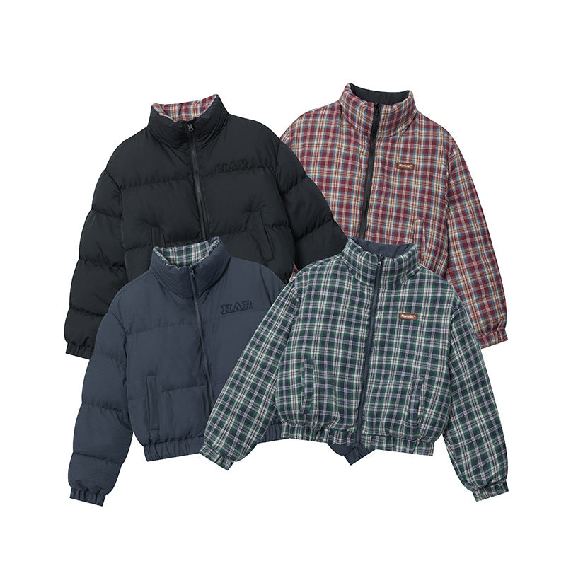 American Both Sides Wearable Cotton Clothes Winter Hot Coats