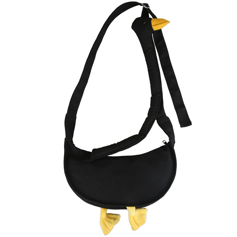 Women's Cute Duck Head Canvas Trendy Funny Crossbody Bags