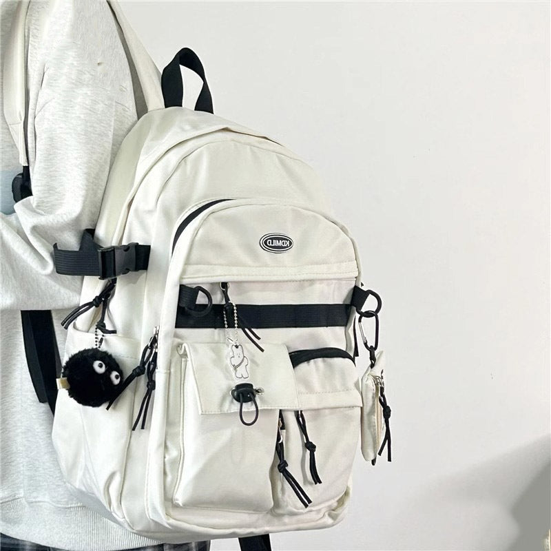 Korean Style Work Clothes Female Large Backpacks