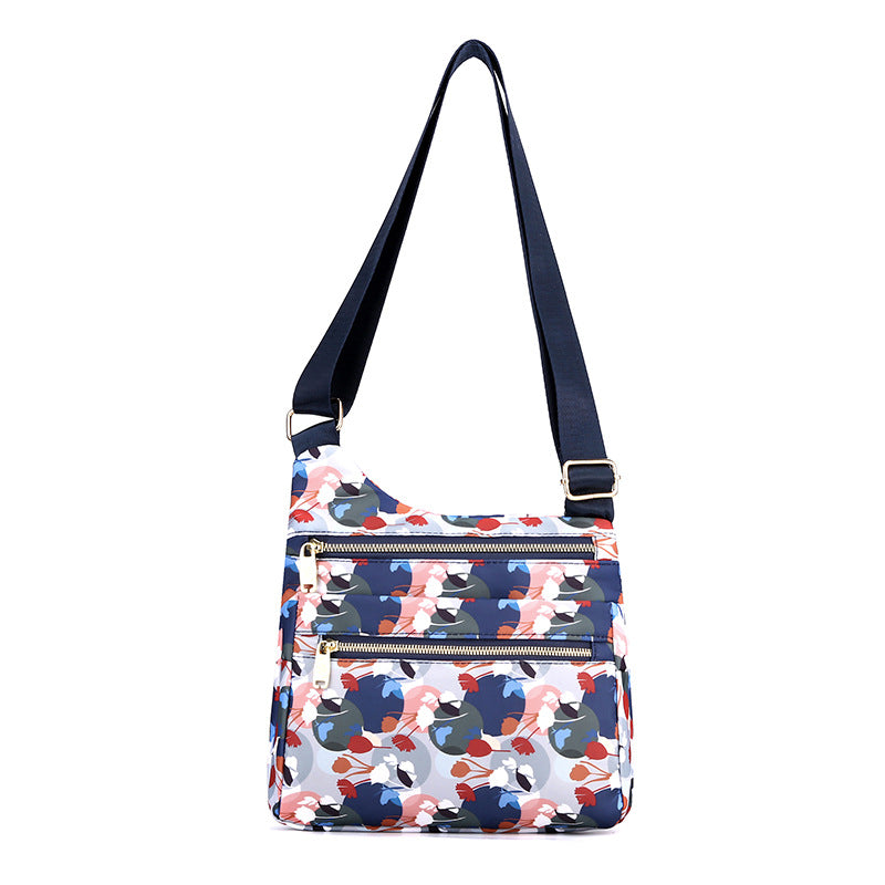 Women's Capacity Multilayer One Nylon Cloth Simple Crossbody Bags