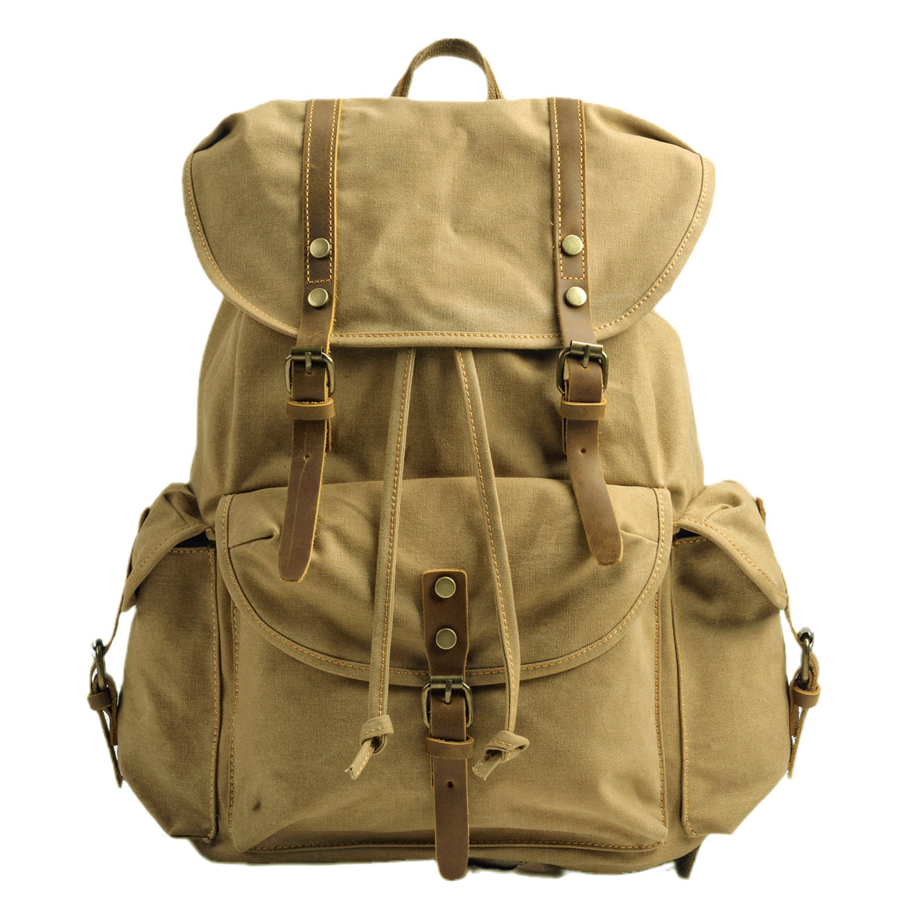 Men's Retro Canvas Large Capacity Early High Backpacks