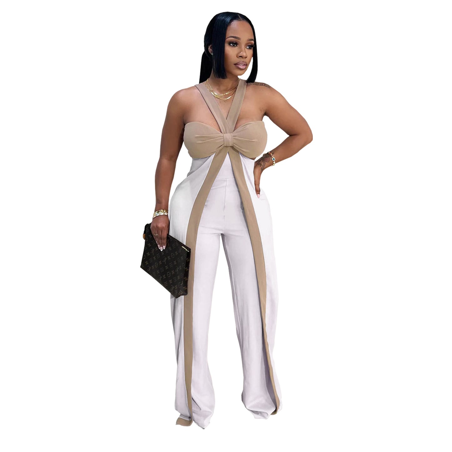 Women's Wear Sexy Shoulder Strap Tube Casual Jumpsuits