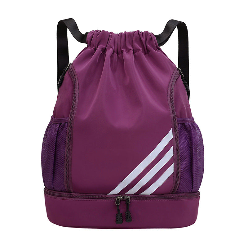 Men's Drawstring Pocket Leisure Large Capacity Folding Backpacks