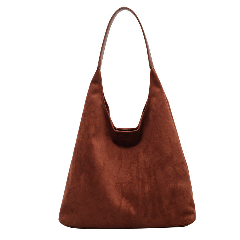 Retro Soft Suede Simple Versatile High Handbags