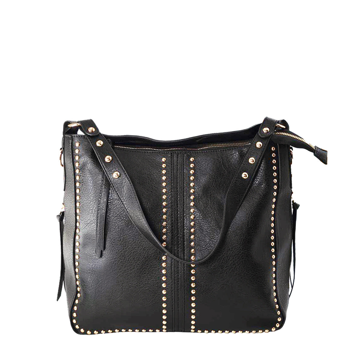 Women's Autumn Rivet Fashion One Combination Retro Tote Bags