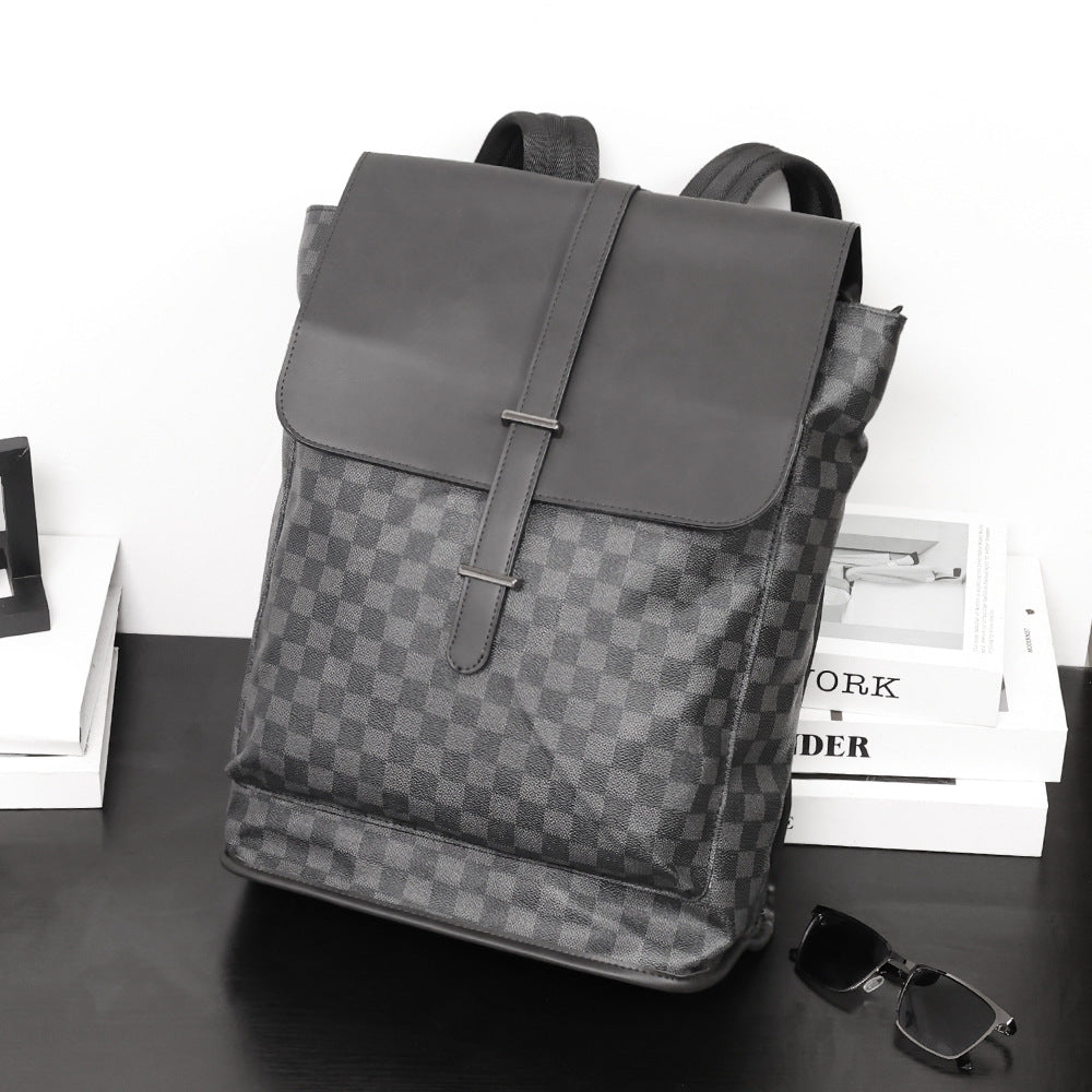 Men's Korean Large Capacity Trendy Crazy Horse Backpacks