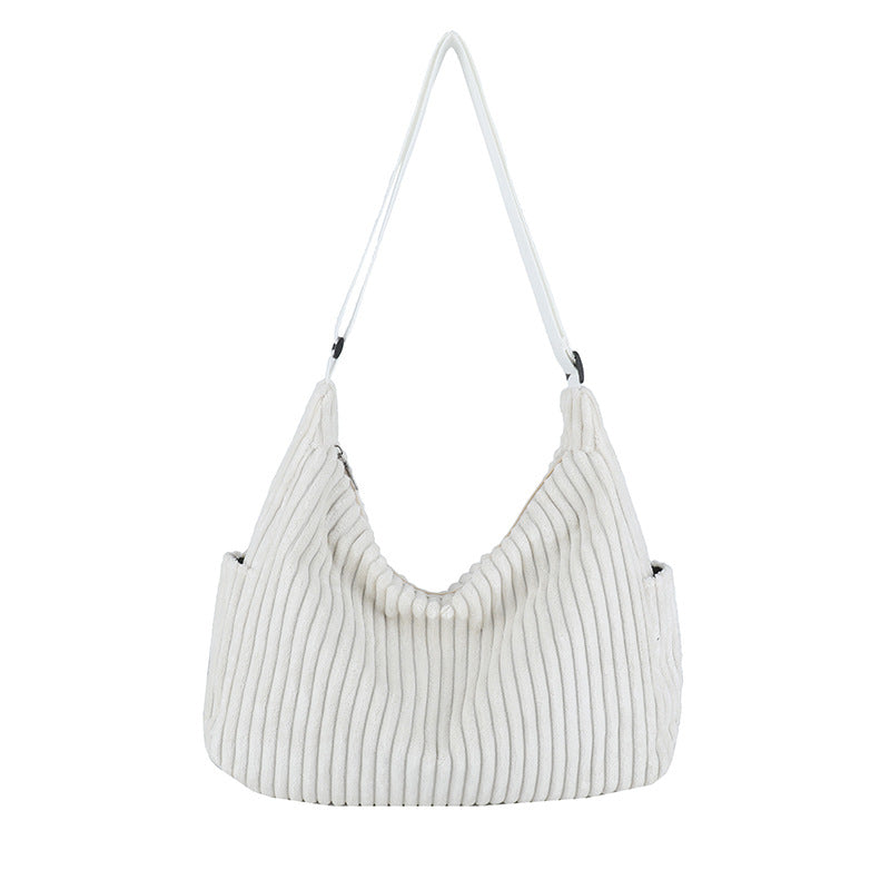 Trendy Corduroy Large Capacity Commute Minimalist Crossbody Bags