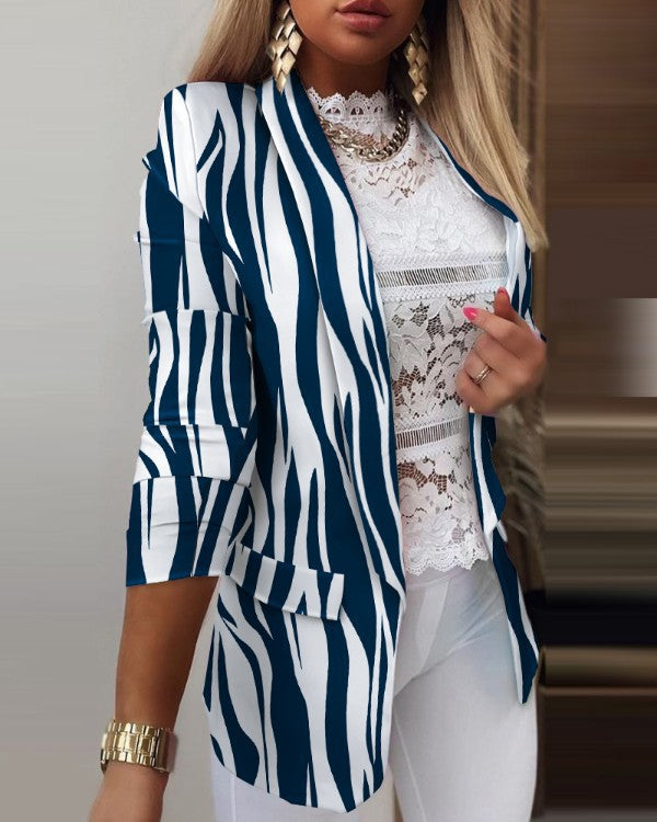 Women's Long-sleeved Temperament Professional Slim Fit Jackets