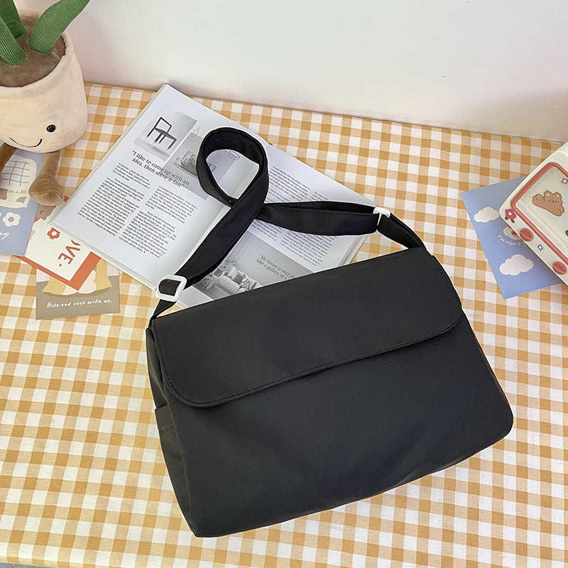 Style Simple Pure Color Artistic Preppy Bags