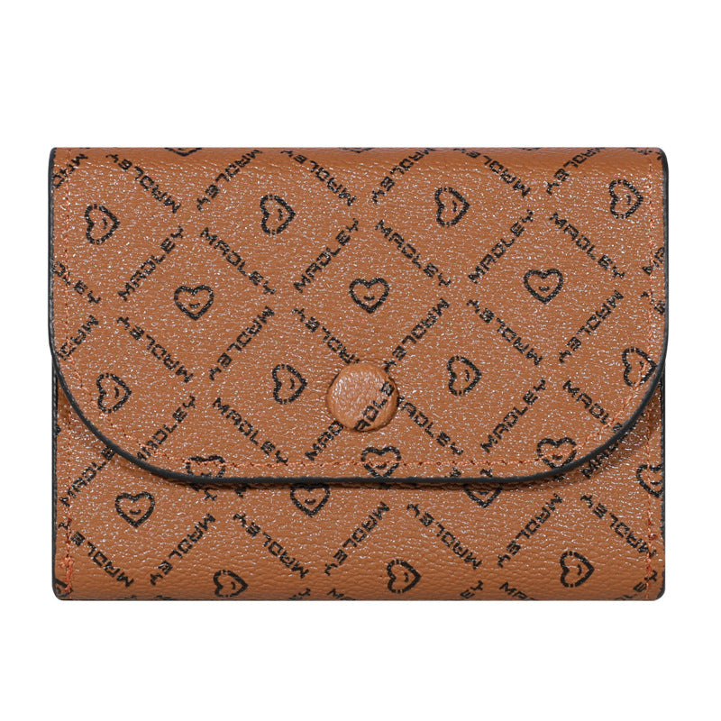 Women's Letter Love Pattern Cloth Clutch Ladies Wallets