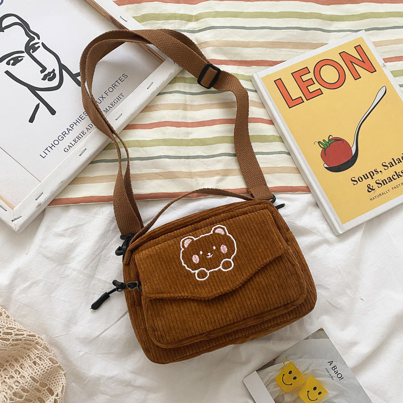 Glamorous Cute Canvas Korean Style Schoolgirl Crossbody Bags