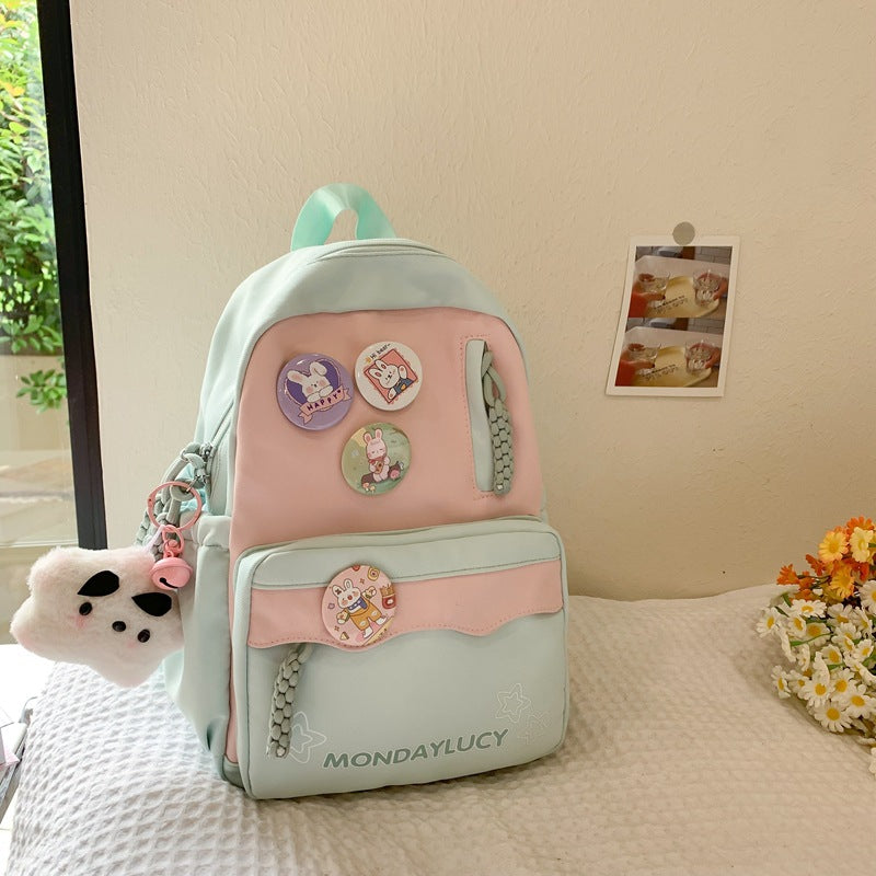 Soft Bubble Show Female College Convenient Backpacks