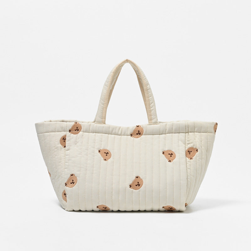 Cotton Mummy Washed Fabric Short Distance Bags