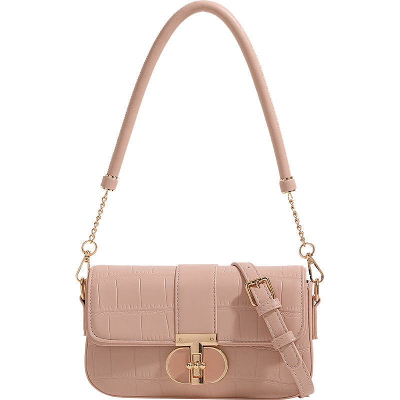 French Style Underarm High-grade Pink Female Crossbody Bags