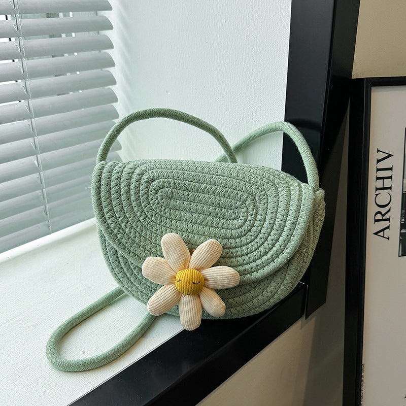Women's Attractive High-grade Woven Saddle Fashion Crossbody Bags