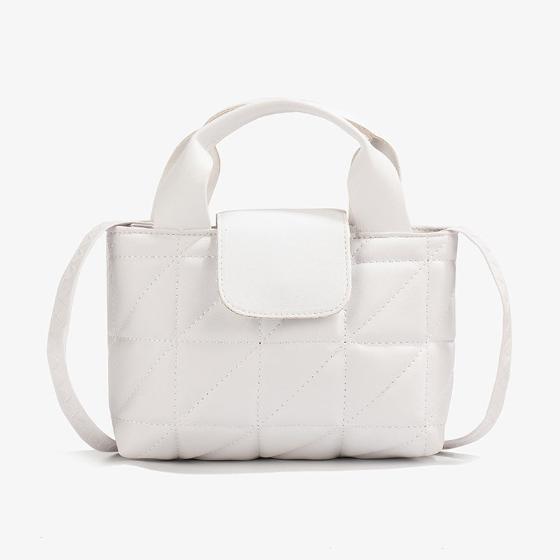 Women's Fashion Plaid Portable Autumn Simple Shoulder Bags