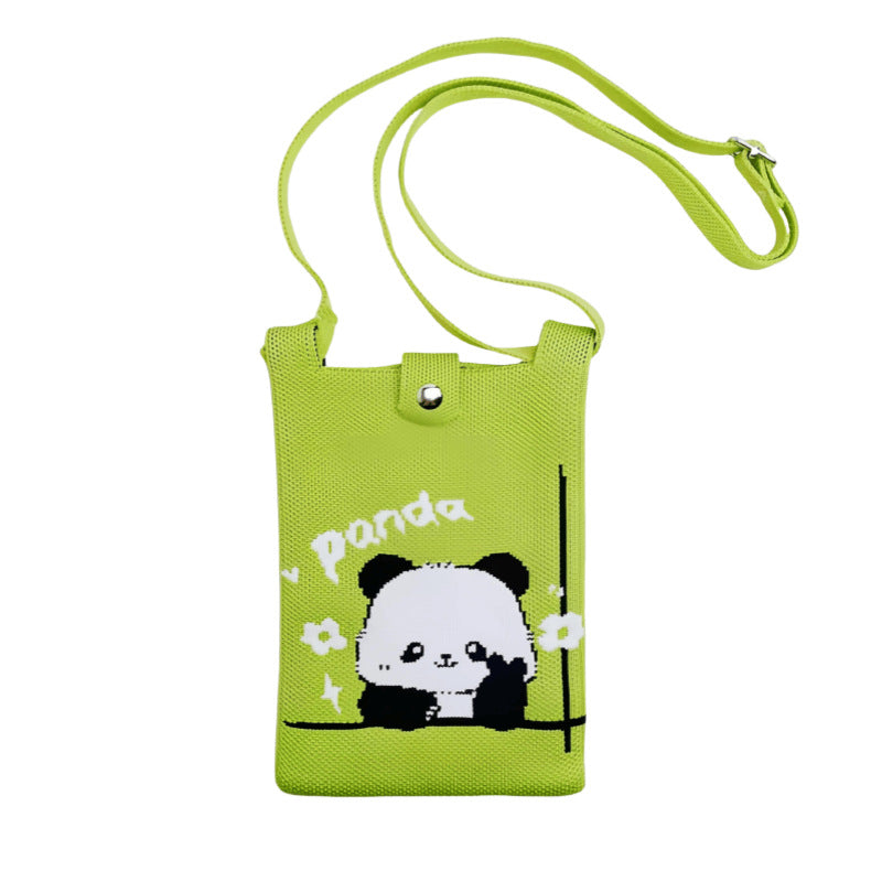 Panda Knitted Mobile Exquisite Personality Easy Phone Bags