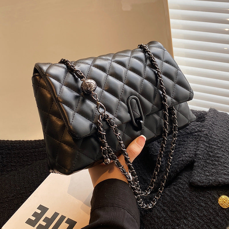 Women's Advanced Texture Fashion Rhombus Chain Niche Crossbody Bags