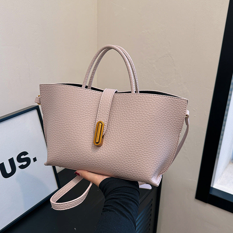 Women's Retro Portable Summer Commuter Solid Color Shoulder Bags
