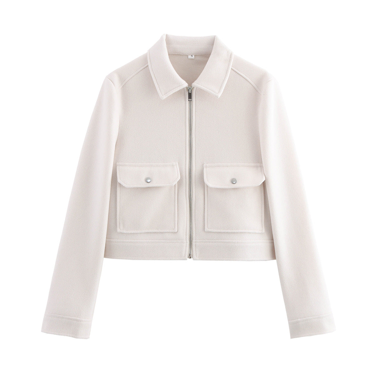 Women's Autumn Lapel Zipper Double Pocket Coats