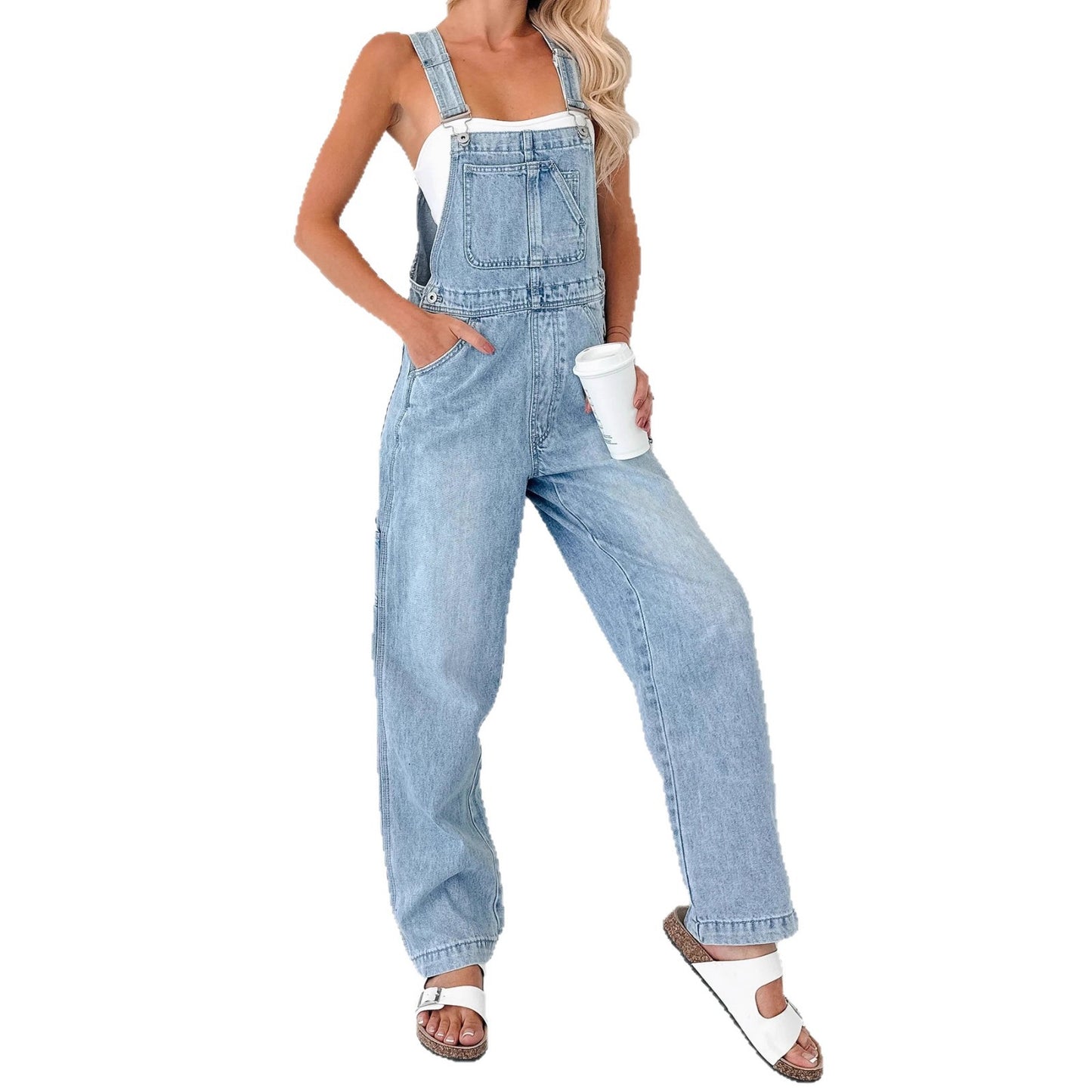 Cool Attractive Autumn Fashion Overalls Denim Jeans